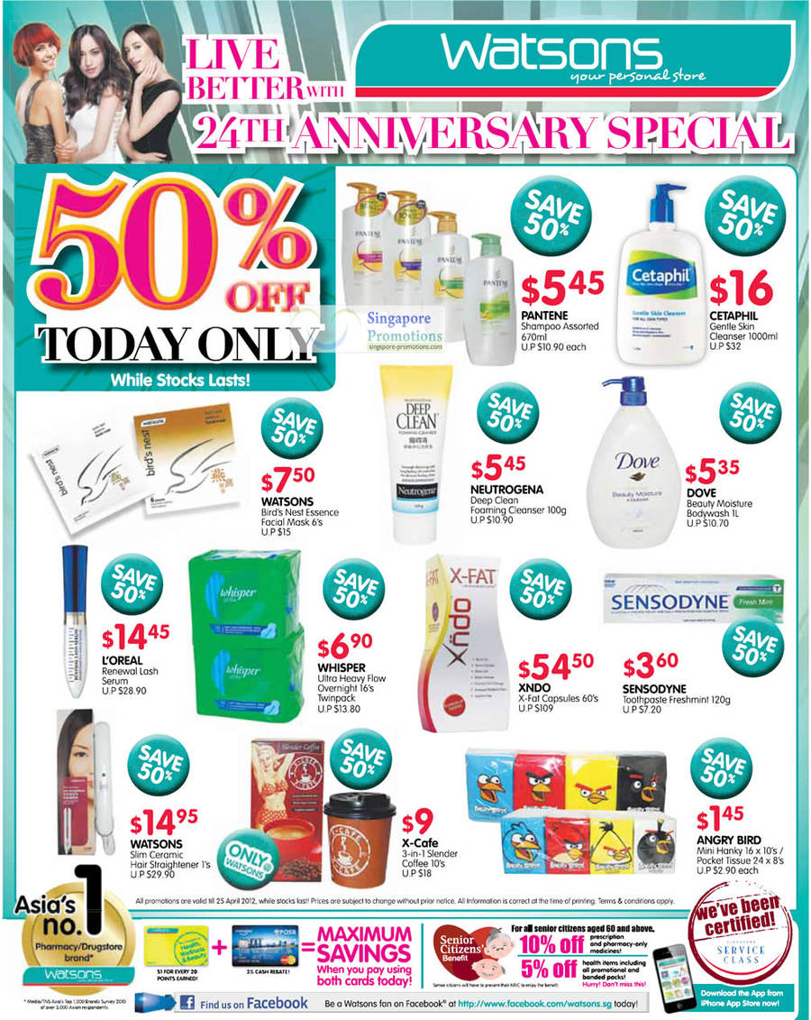 Watsons 25 Apr 2012