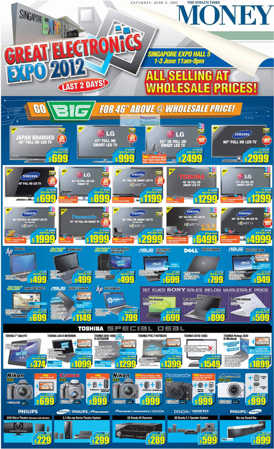 2 Jun TV, Notebooks, Toshiba Notebooks Special, Audio Visual