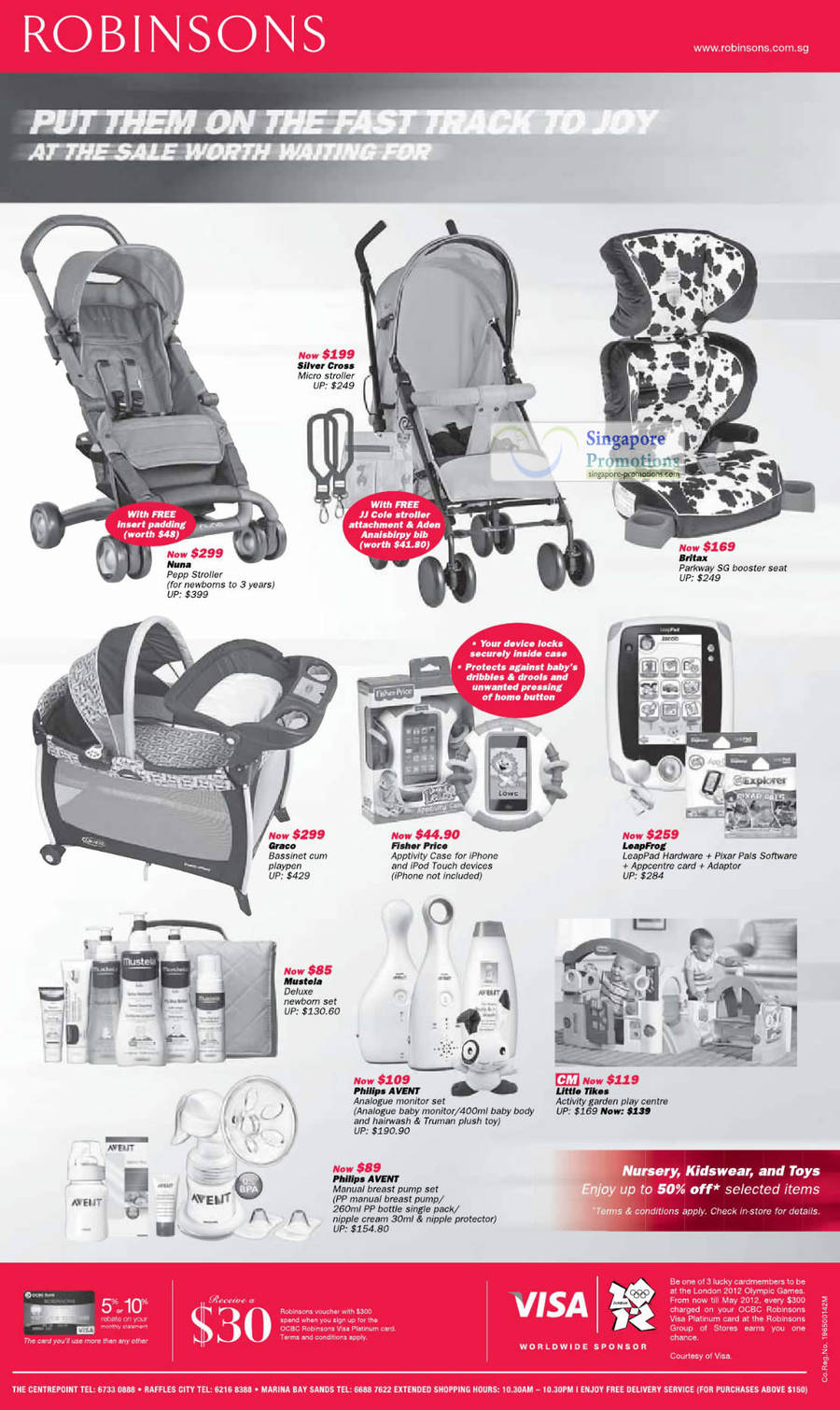 4 May Strollers, Silver Cross, Nuna, Britax Booster Set, Graco, Fisher Price, LeapFrog, Little Tikes, Philips Avent, Mustela