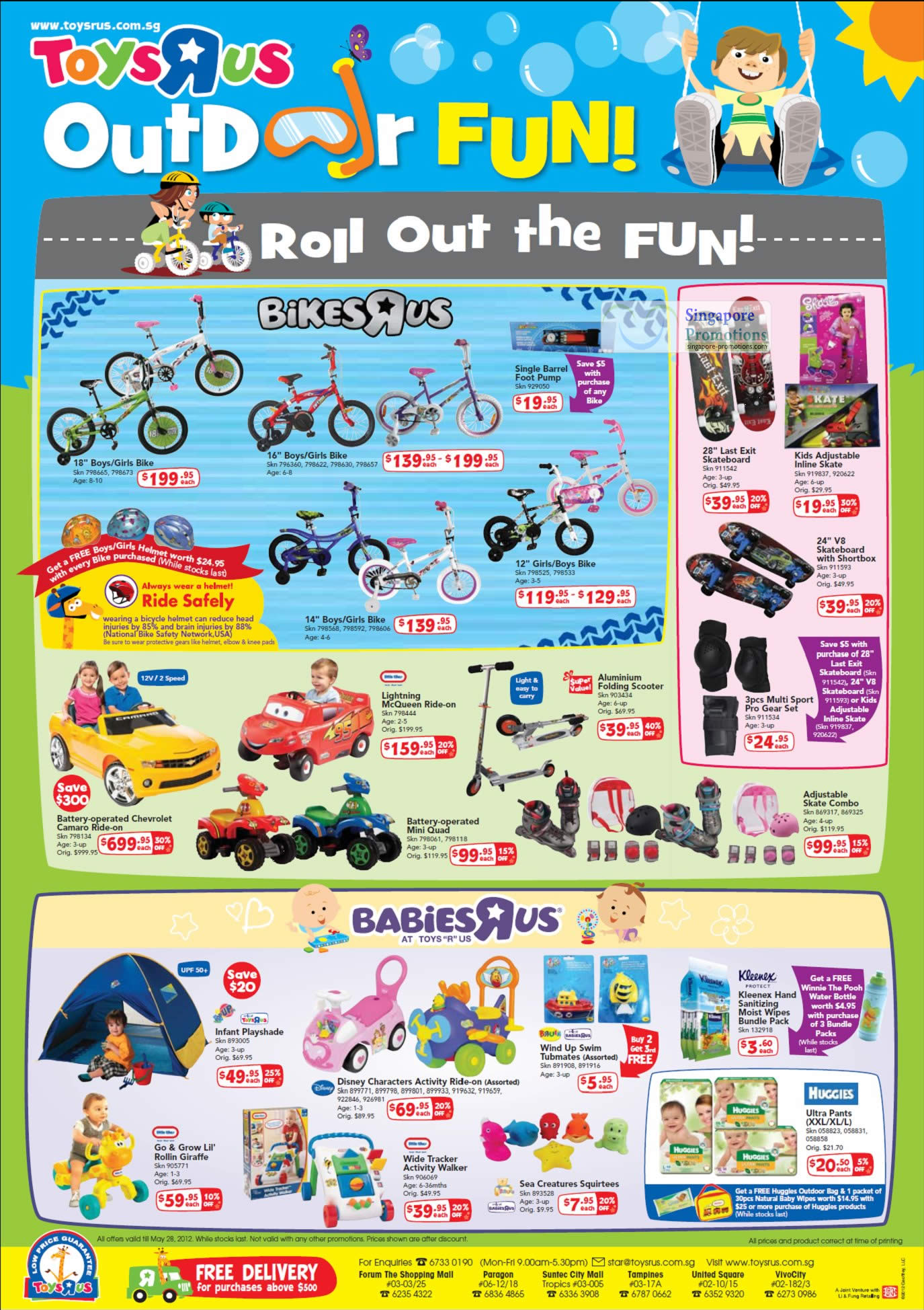 Featured image for Toys "R" Us Babies "R" Us Outdoor Fun Offers & Promotions 10 - 28 May 2012 