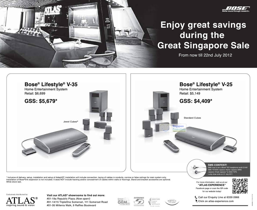 Featured image for Bose Home Entertainment Systems GSS Promotion 25 May - 22 Jul 2012