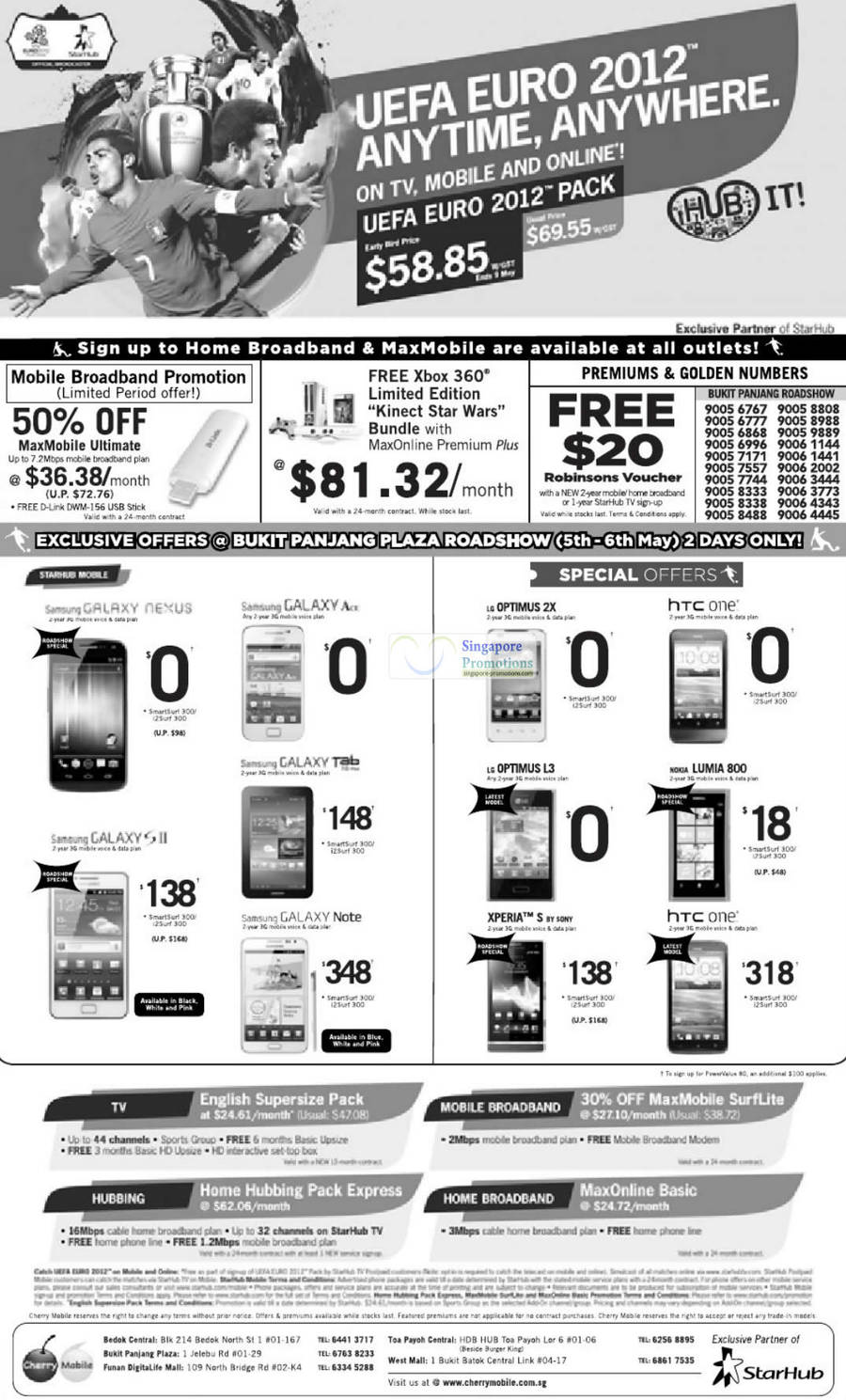 Cherry Mobile Samsung Galaxy Nexus, Ace, Tab 7.0 Plus, Note, S II, LG Optimus L3, 2X, HTC One V, One X, Nokia Lumia 800, Sony Xperia S