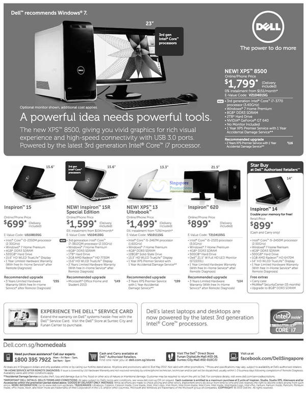 Featured image for (EXPIRED) Dell Singapore Notebooks & Desktop PC Promotion Offers 28 – 31 May 2012
