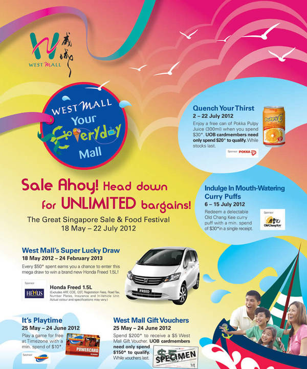 Featured image for (EXPIRED) West Mall Sale Great Singapore Sale & Food Festival 18 May – 22 Jul 2012