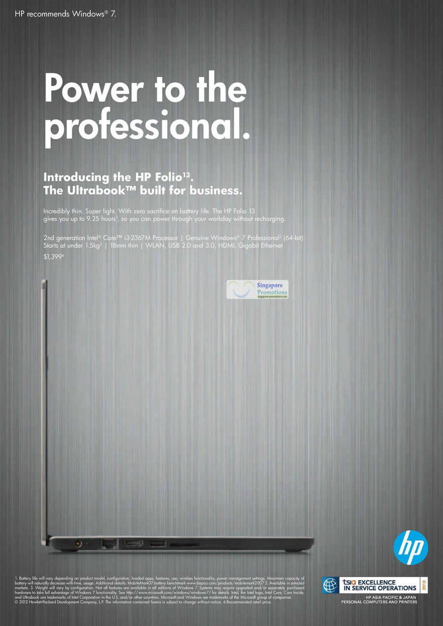 HP Folio 13 Ultrabook Notebook Features