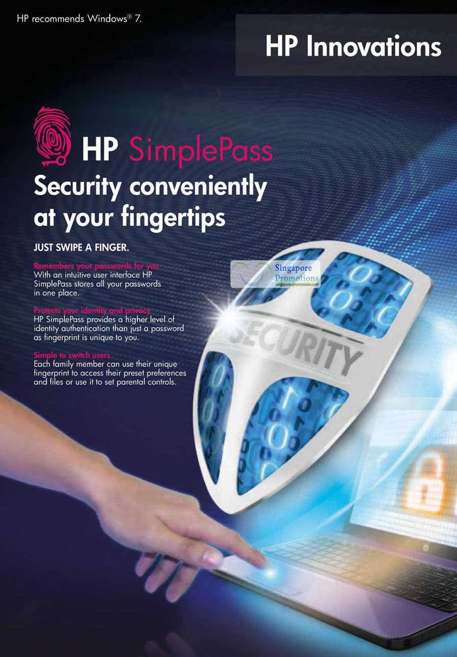 HP SimplePass Security Features