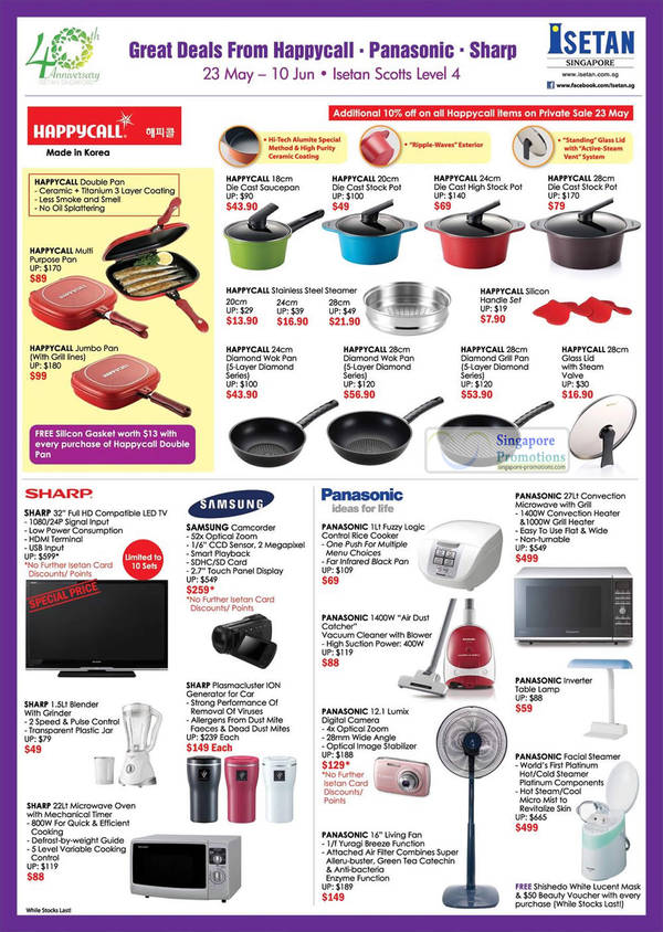 Featured image for Isetan Happycall Kitchenware Offers 23 May – 10 Jun 2012