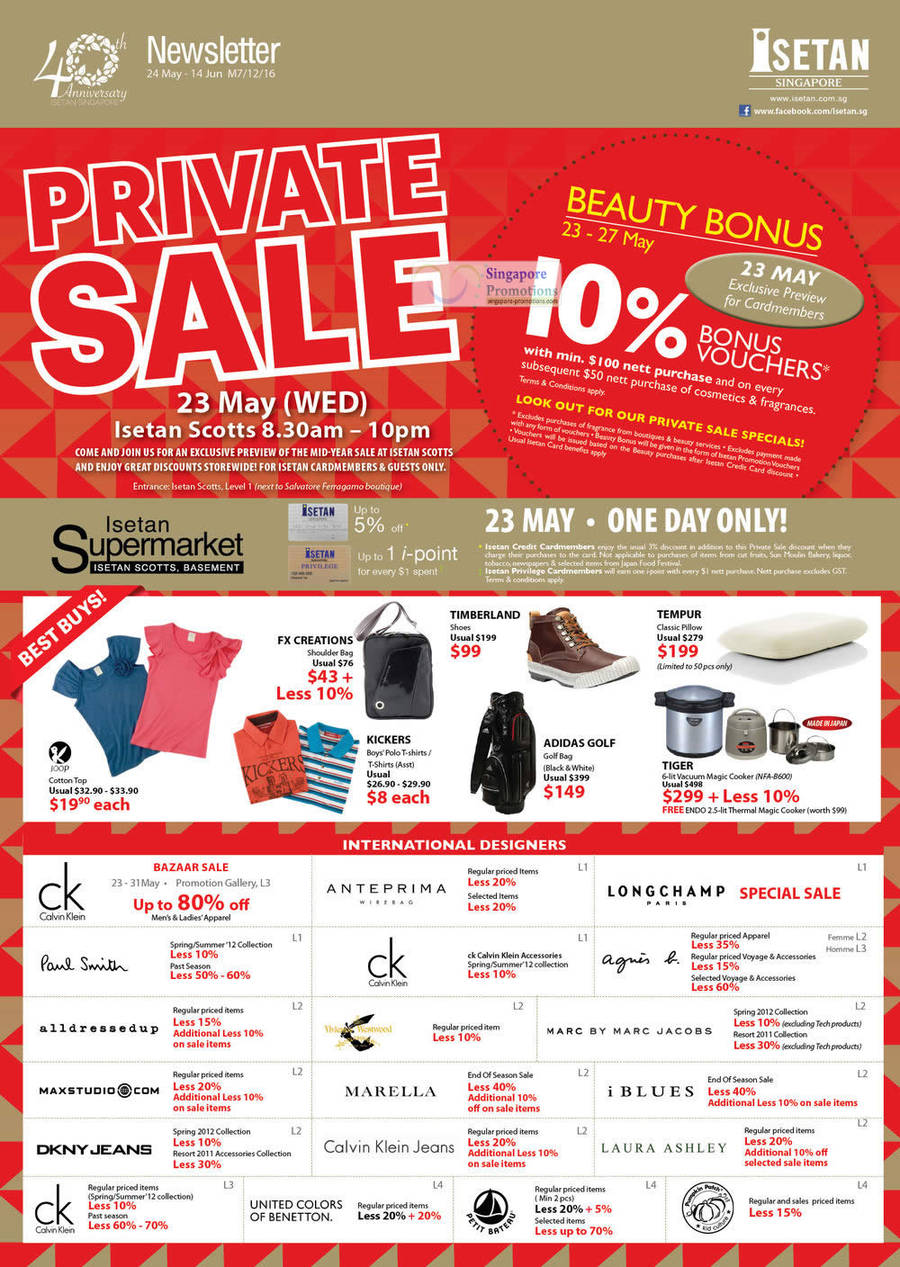 Isetan Private 19 May 2012