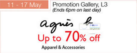 Featured image for (EXPIRED) Isetan Scotts Agnes B. Up To 70% Off Promotion 11 – 17 May 2012