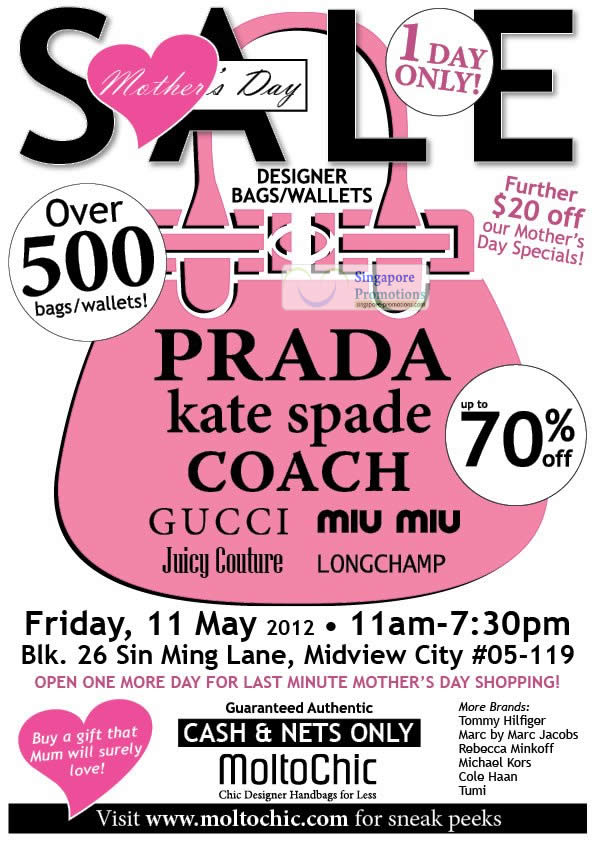 Featured image for (EXPIRED) Moltochic Branded Handbags & Wallets Sale Up To 70% Off 11 May 2012