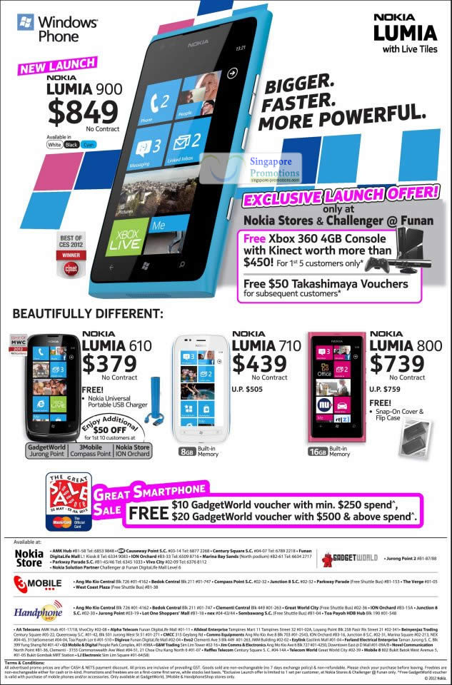 Featured image for HTC, Samsung, Sony, LG & Nokia Smartphones No Contract Price List 26 May 2012