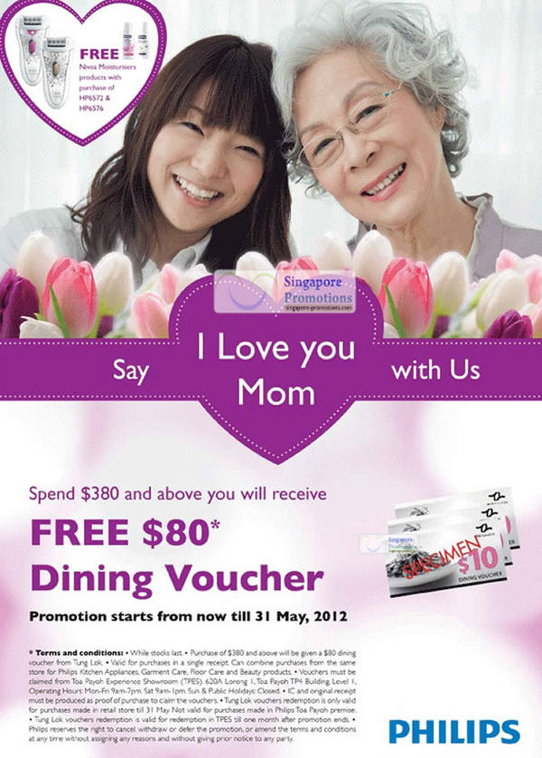 Featured image for (EXPIRED) Philips Free $80 Tung Lok Voucher With $380 Spend 1 – 31 May 2012