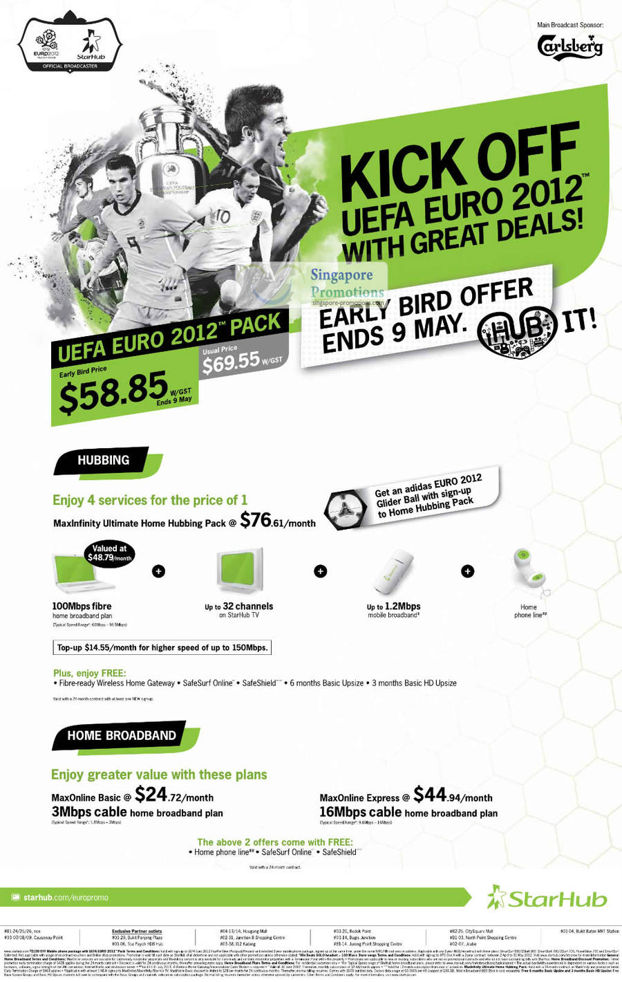 UEFA Euro 2012 Pack Early Bird Offer Extended, Hubbing, Home Broadband