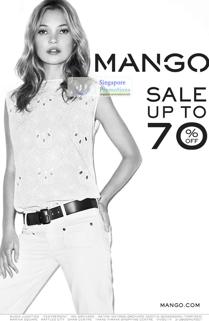 Featured image for Mango Singapore Sale Up To 70% Off Sale 13 Jun 2012