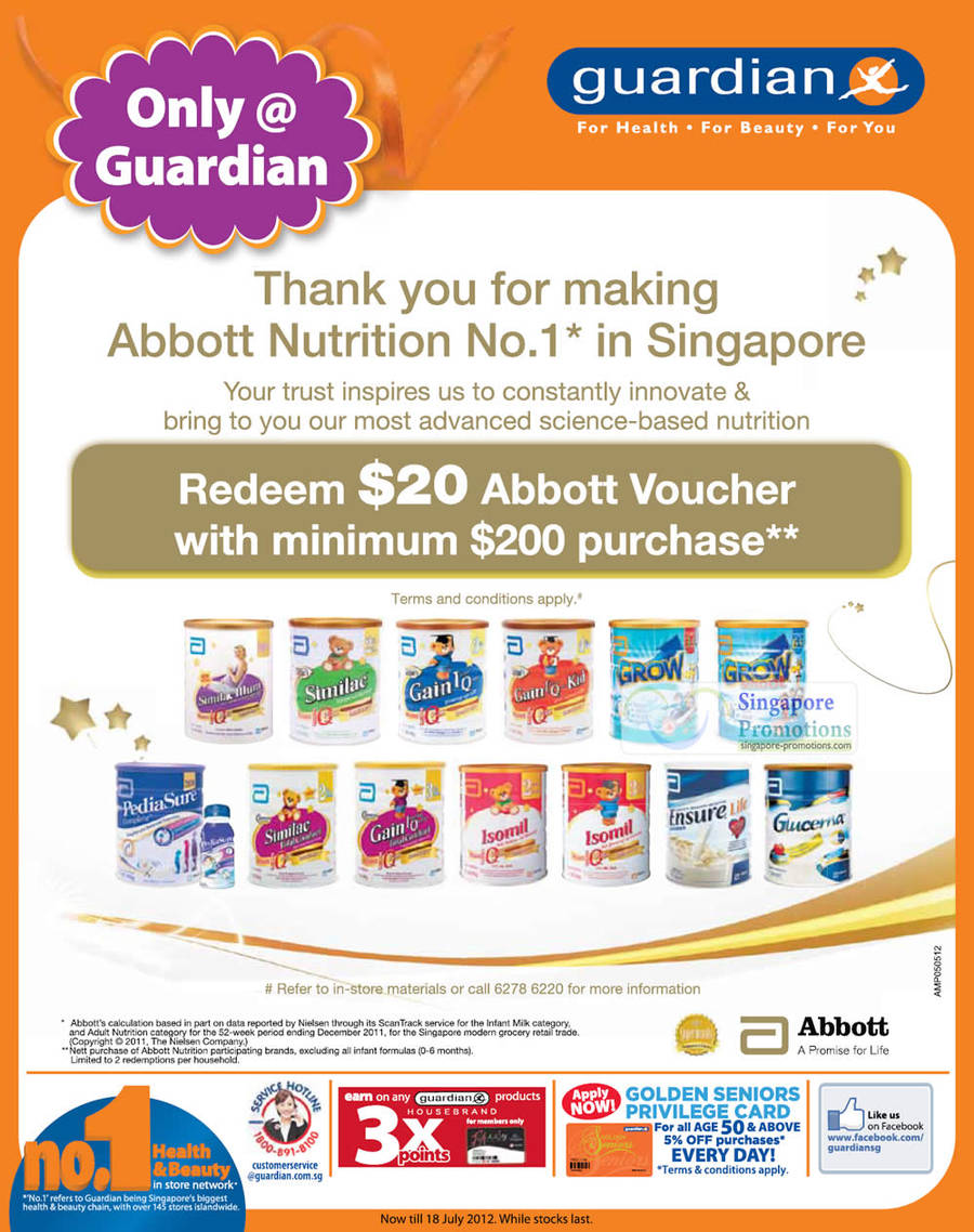 Abbot Nutrition 20 Dollar Voucher