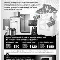Featured image for (EXPIRED) Electrolux Free Shopping Vouchers With Minimum Spend 15 May – 30 Jun 2012