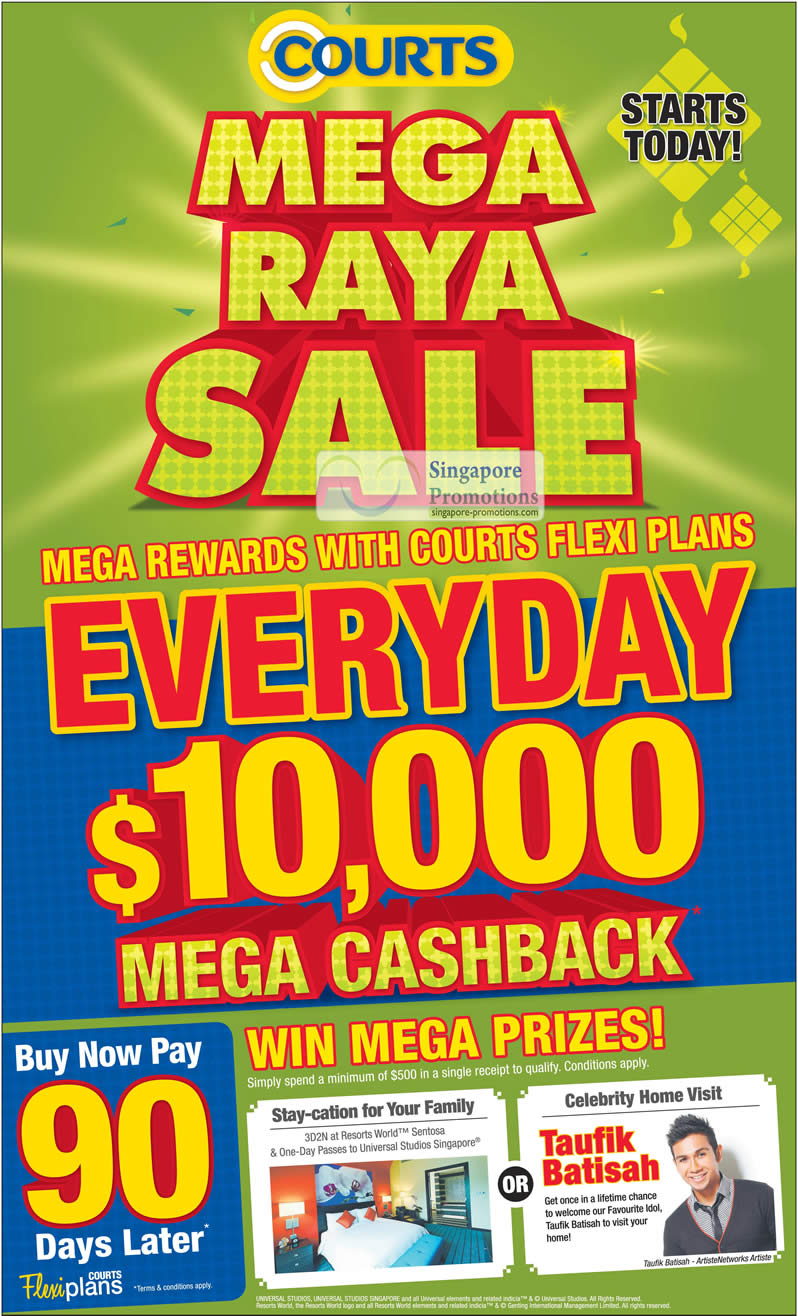 Featured image for Courts Mega Raya Sale Promotions 9 - 15 Jun 2012