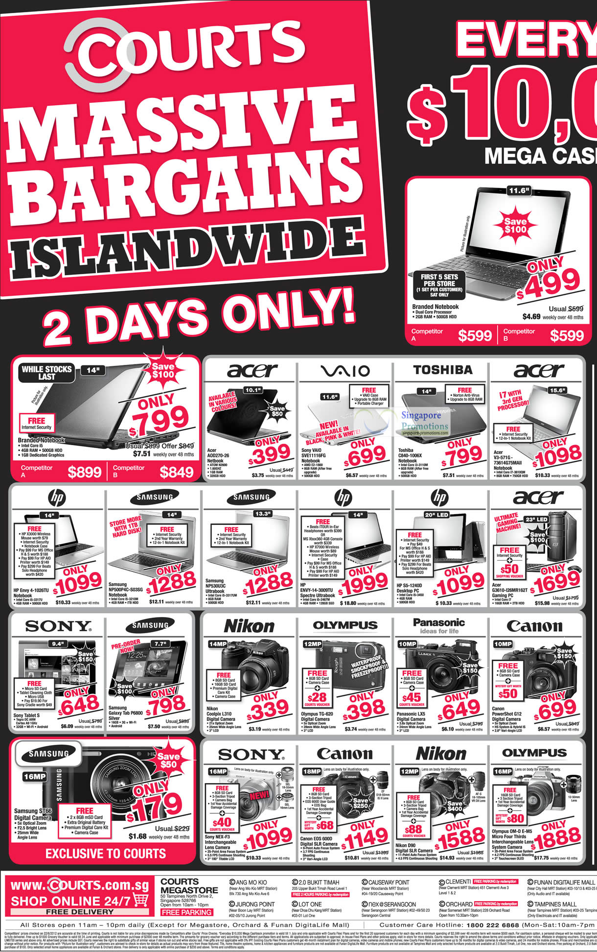 Featured image for Courts Massive Bargains Islandwide Promotion 23 - 29 Jun 2012
