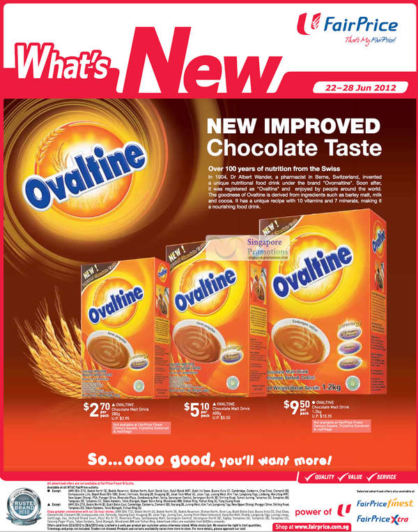 Featured image for Ovaltine New Improved Chocolate Taste 22 Jun 2012