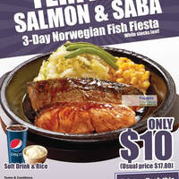 Featured image for (EXPIRED) Pepper Lunch $10 Teriyaki Salmon & Saba Coupon 26 – 28 Jun 2012