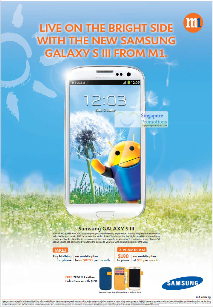 Featured image for M1 Smartphones, Tablets & Home/Mobile Broadband Offers 2 - 6 Jun 2012