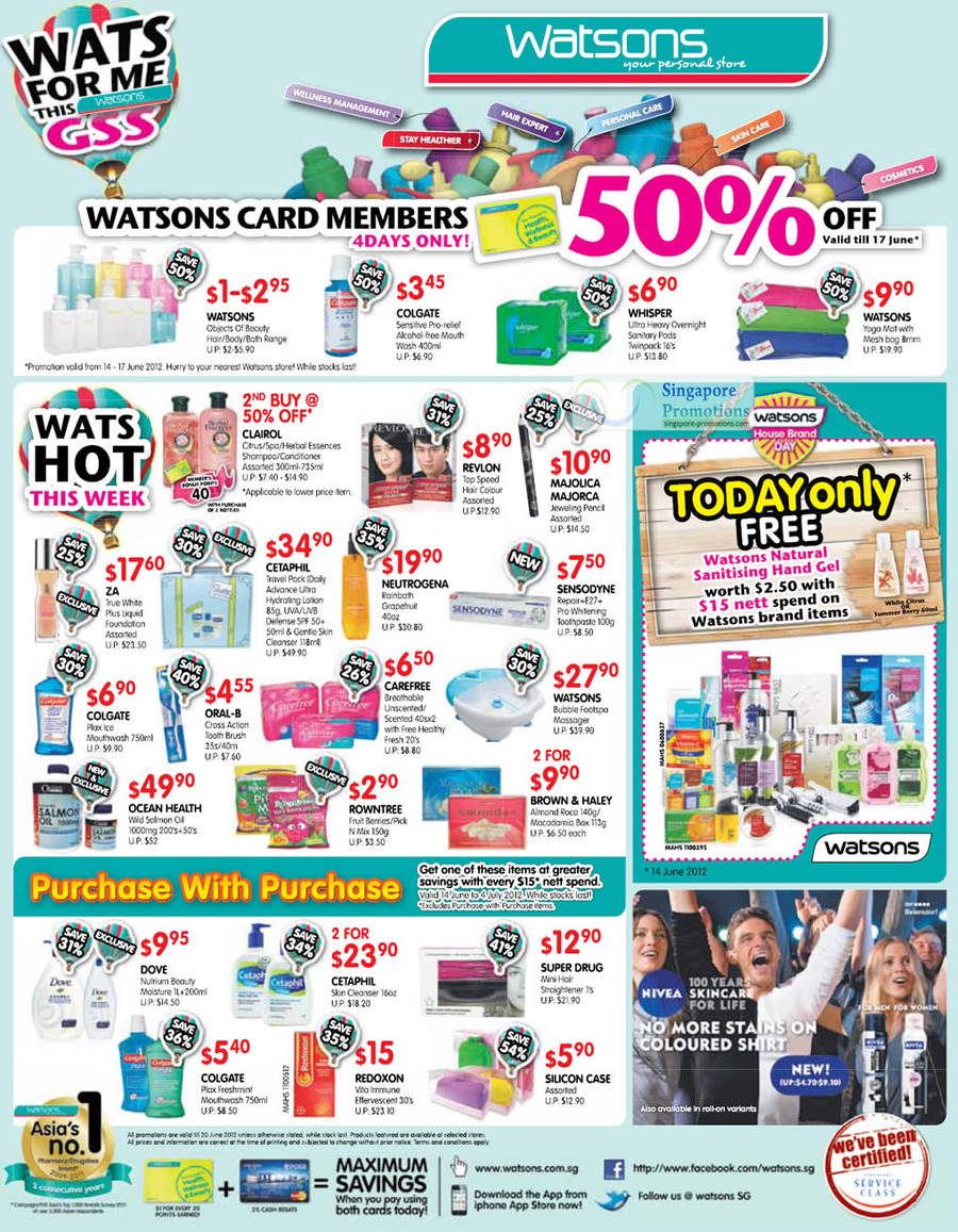 Weekly Deals, Cetaphil Travel Pack, Ocean Health Wild Salmon Oil, Watsons Bubble Footspa