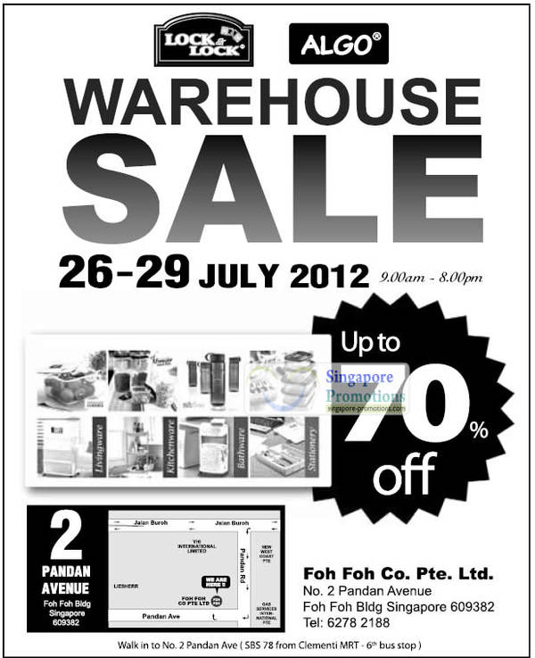 Featured image for (EXPIRED) Algo & Lock & Lock Warehouse Sale @ Foh Foh Building 26 – 29 Jul 2012