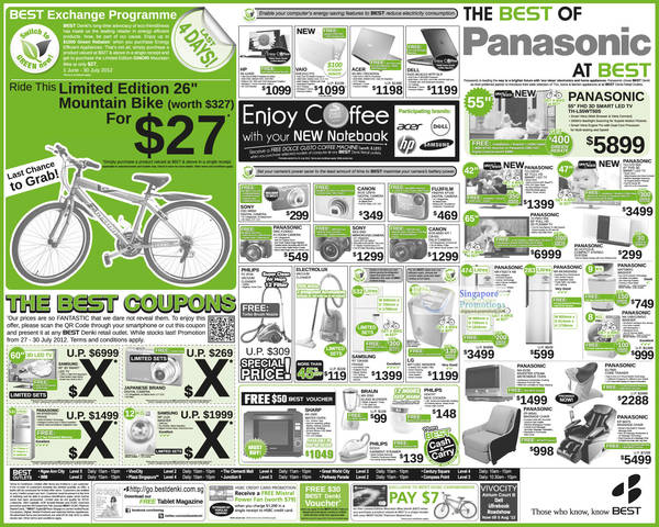 Featured image for (EXPIRED) Best Denki Panasonic & Other Electronics Promotion Offers 27 Jul 2012