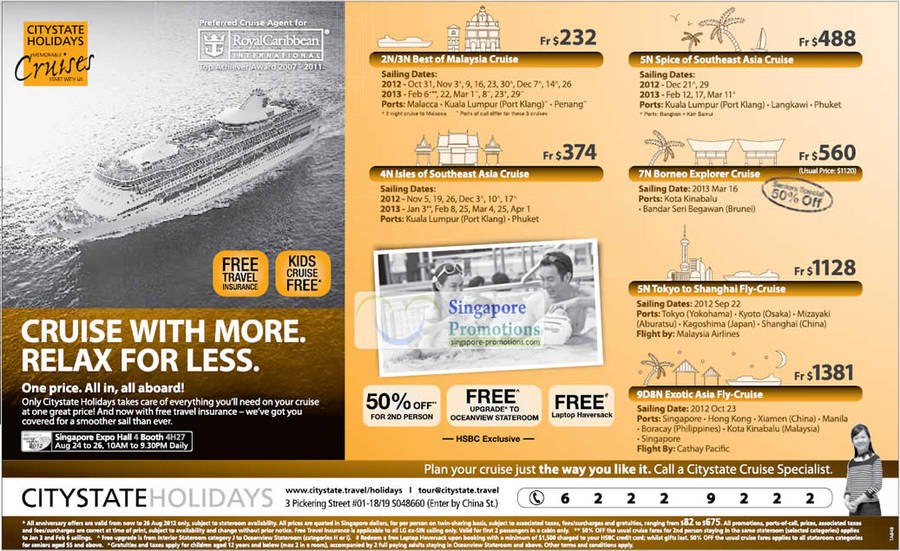 Citystate Holidays, Royal Caribbean International Cruises