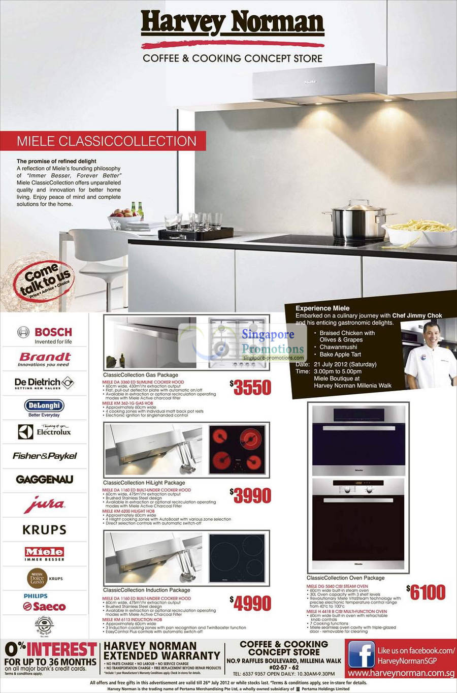 Classic Collection Packages, Gas, Hilight, Induction, Oven