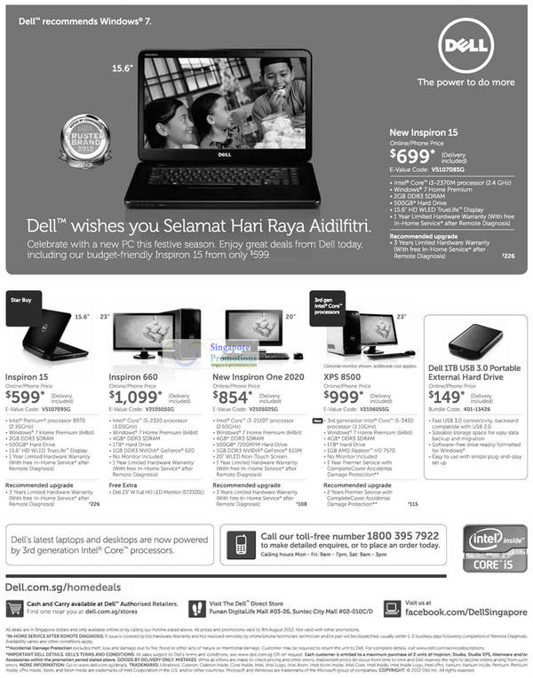 Featured image for Dell Singapore Notebooks & Desktop PC Systems Festive Offers 30 Jul – 9 Aug 2012