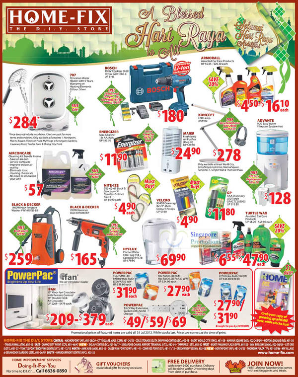 Featured image for (EXPIRED) Home-Fix Household Hari Raya Offers 6 – 31 Jul 2012