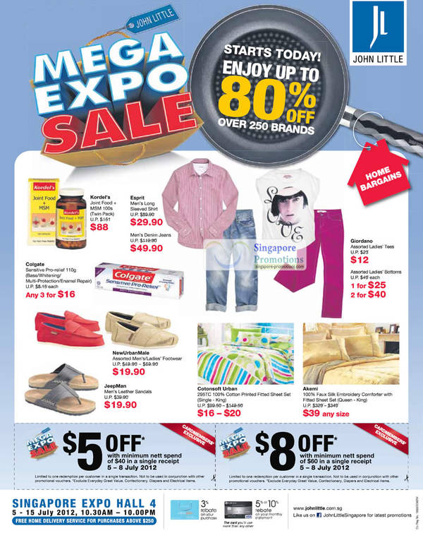 Featured image for John Little Mega Expo Sale @ Singapore Expo 5 – 15 Jul 2012