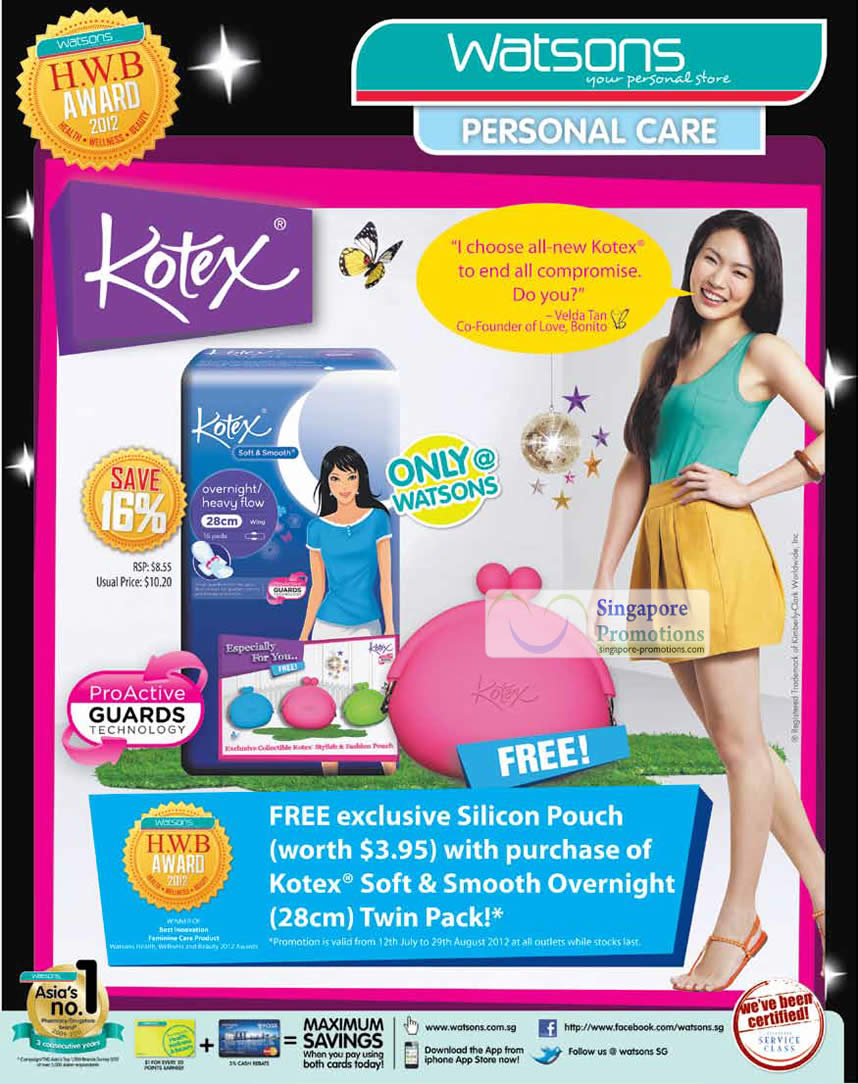 Featured image for Watsons Personal Care, Health, Cosmetics & Beauty Offers 12 - 18 Jul 2012