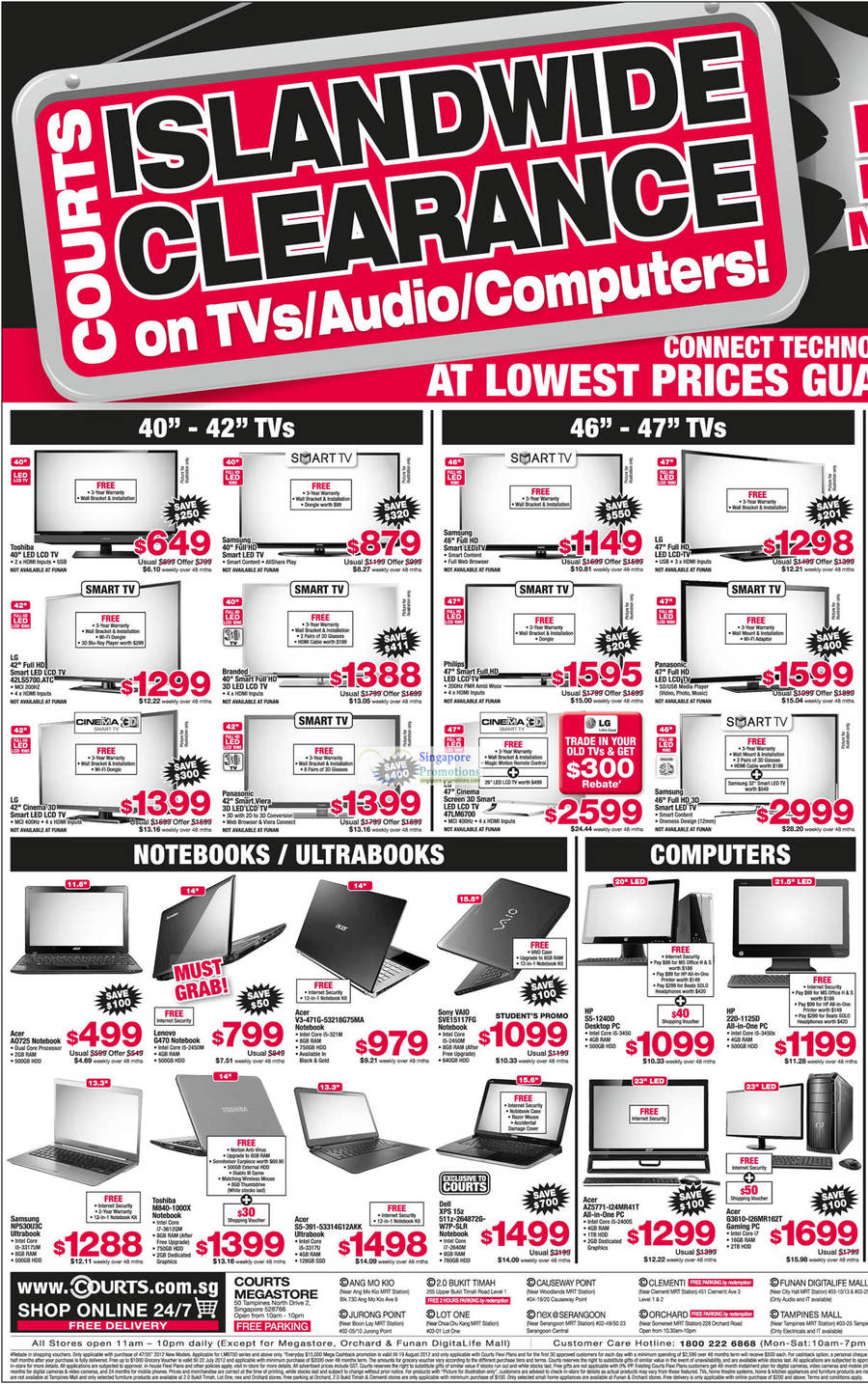 LED TVs, Notebooks, Desktop PCs, Samsung, Toshiba, LG, Panasonic, Philips, acer, Lenovo, sony Vaio, Dell, Toshiba, HP