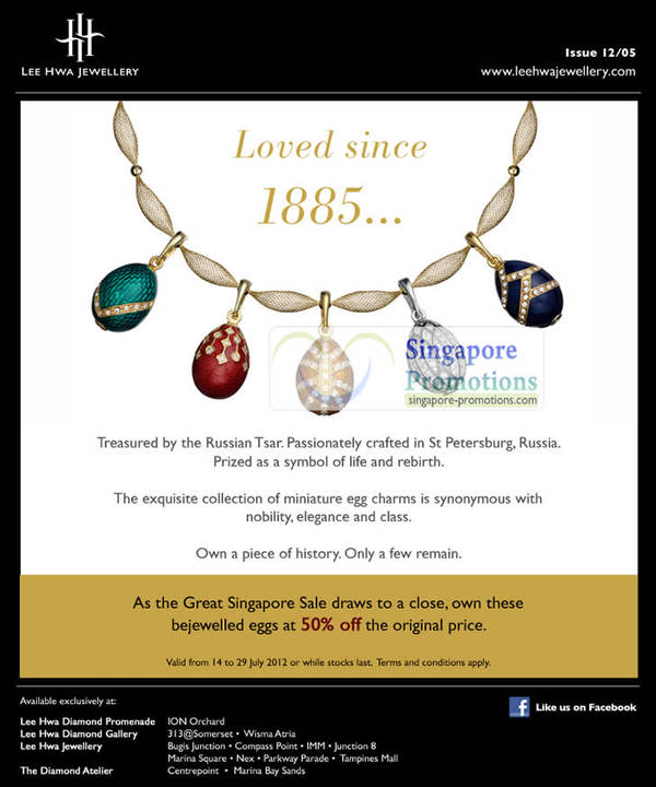 Featured image for (EXPIRED) Lee Hwa Jewellery 50% Off Miniature Egg Charms Promotion 14 – 29 Jul 2012