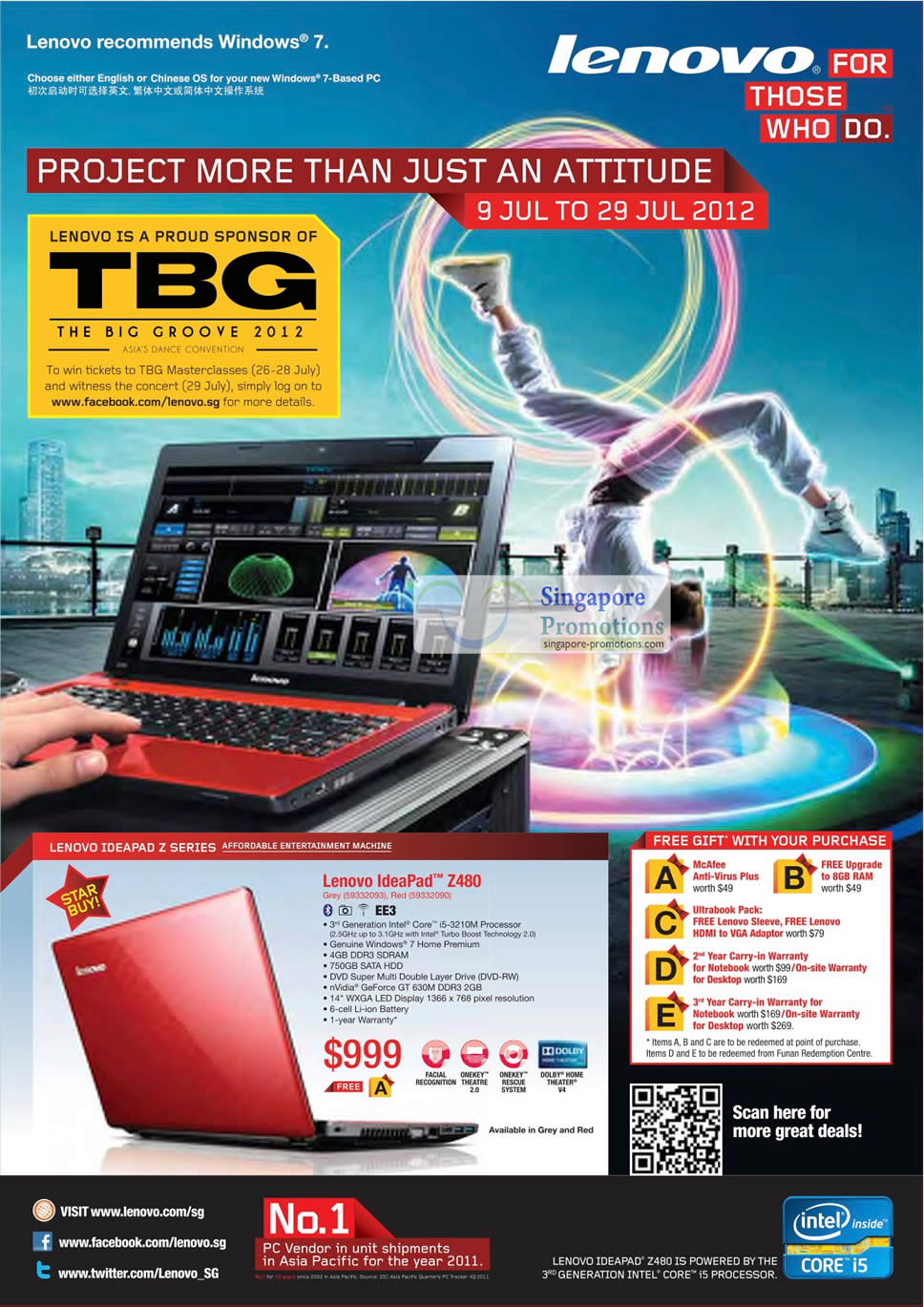 Featured image for Lenovo Notebooks, Ultrabooks & AIO Desktop PC Promotion Offers 9 - 29 Jul 2012