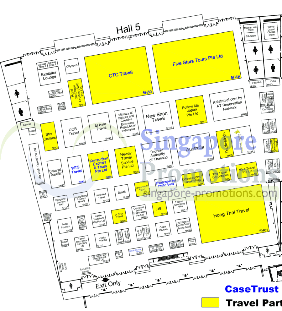 NATAS Aug 2012 Hall 5 Floor Map