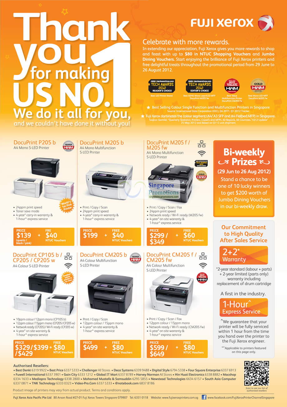 Featured image for Fuji Xerox Printers Promotion Price List 29 Jun - 26 Aug 2012