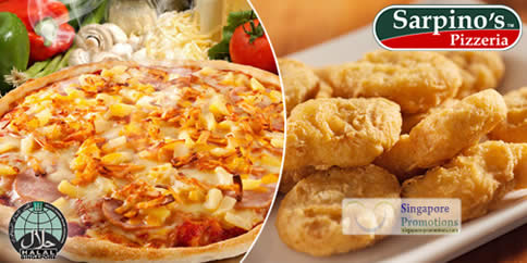 Featured image for (EXPIRED) Sarpino’s Pizzeria 46% Off Large 14″ Pizza & 10pc Chicken Nuggets @ 4 Locations 25 Jul 2012