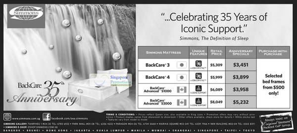Featured image for Simmons BackCare Mattresses Offers 21 Jul 2012