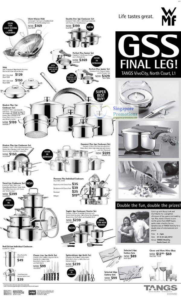 Featured image for Tangs WMF Kitchenware Offers @ VivoCity 20 Jul 2012