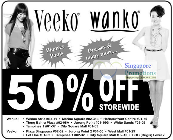 Featured image for (EXPIRED) Veeko Wanko 50% Off Storewide Islandwide Sale 13 Jul 2012