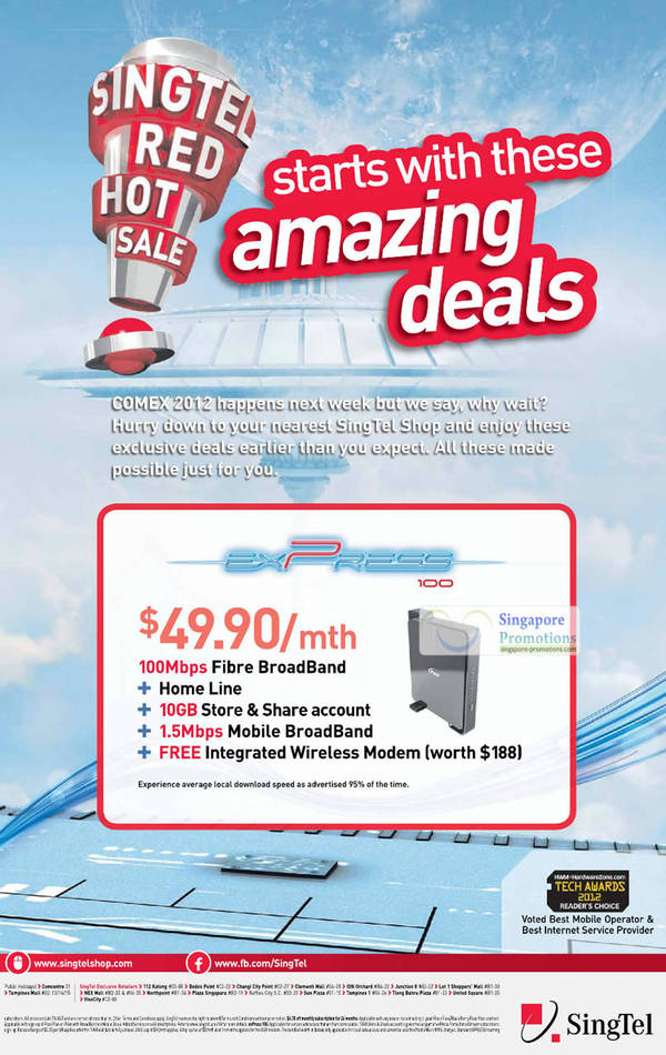 Featured image for Singtel Pre COMEX 2012 Smartphones, Tablets, Home/Mobile Broadband & Mio TV Offers 25 – 29 Aug 2012