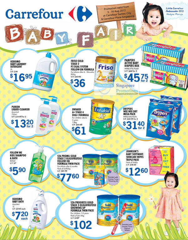 Featured image for (EXPIRED) Carrefour Baby Fair Promotion @ Suntec City & Plaza Singapura 3 – 16 Aug 2012