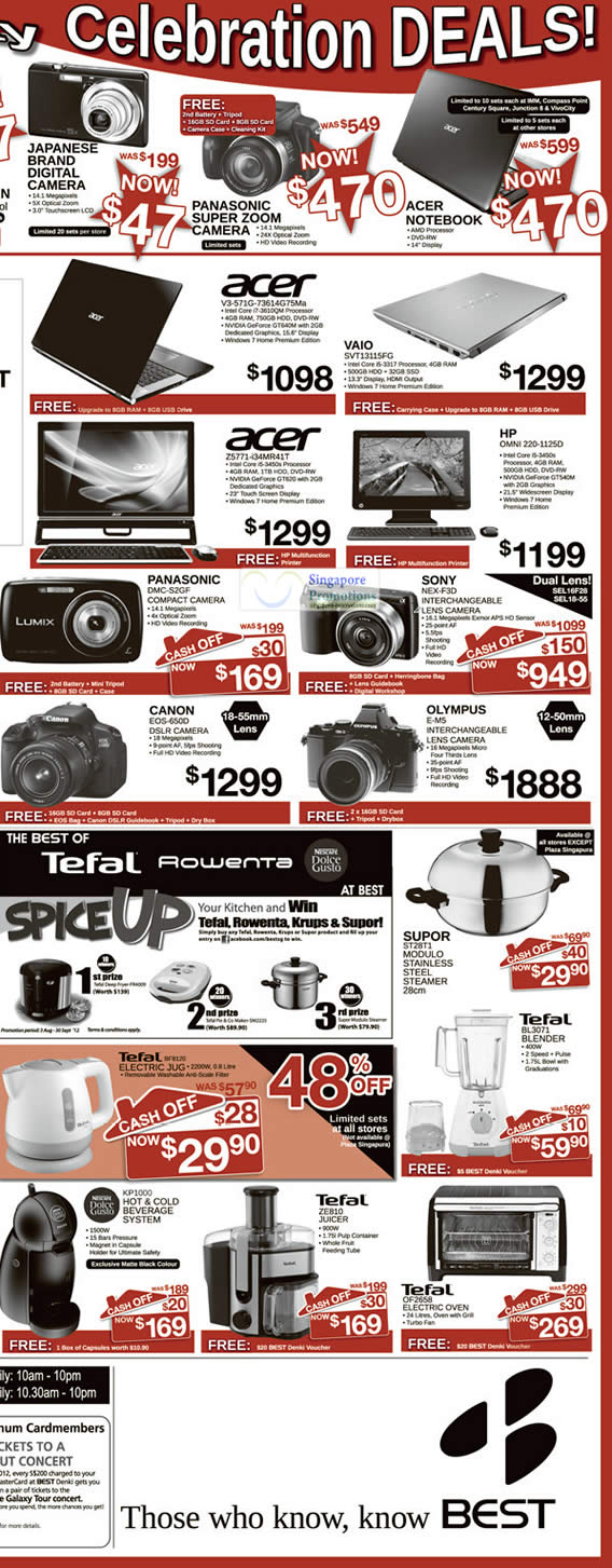 Featured image for Best Denki Panasonic & Other Electronics Promotion Offers 3 - 6 Aug 2012