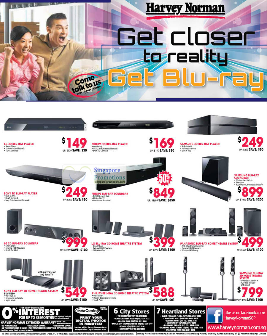 Harvey Norman Blu-ray Home Theatre Systems