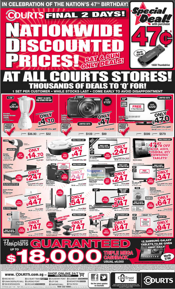 Featured image for Courts Nationwide Discounted Price Offer Promotion 11 – 17 Aug 2012