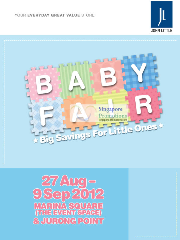 Featured image for John Little Baby Fair Up To 20% Off @ Marina Square & Jurong Point 27 Aug - 9 Sep 2012