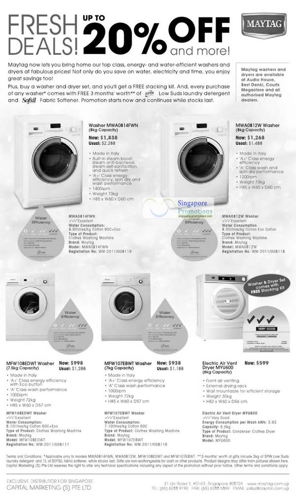 Featured image for (EXPIRED) Maytag Washers Up To 20% Off Promotion 2 Aug 2012